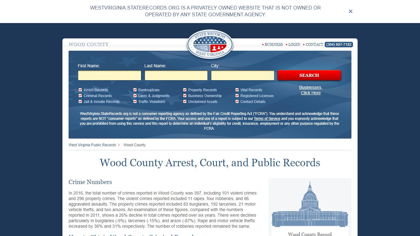 Wood County Arrest, Court, and Public Records